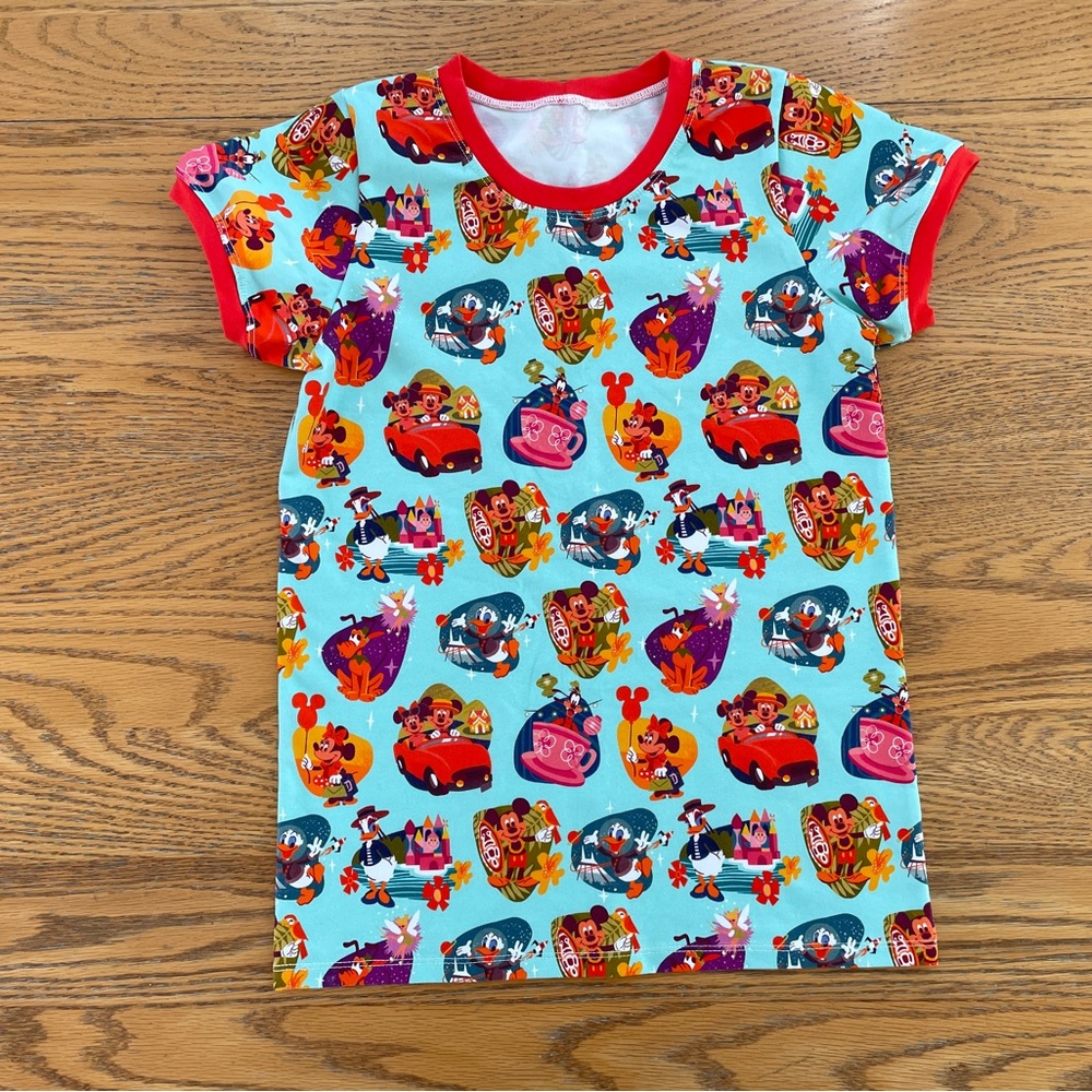 Handmade Disney Parks Rides T Shirt Made in America 8 Mickey Minnie